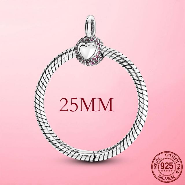 Оригинальная застежка-подвеска из стерлингового серебра 925 пробы, подходит для меня, серия из бисера, подвеска из розового золота, сделай сам, для женщин, ювелирные изделия, подарки