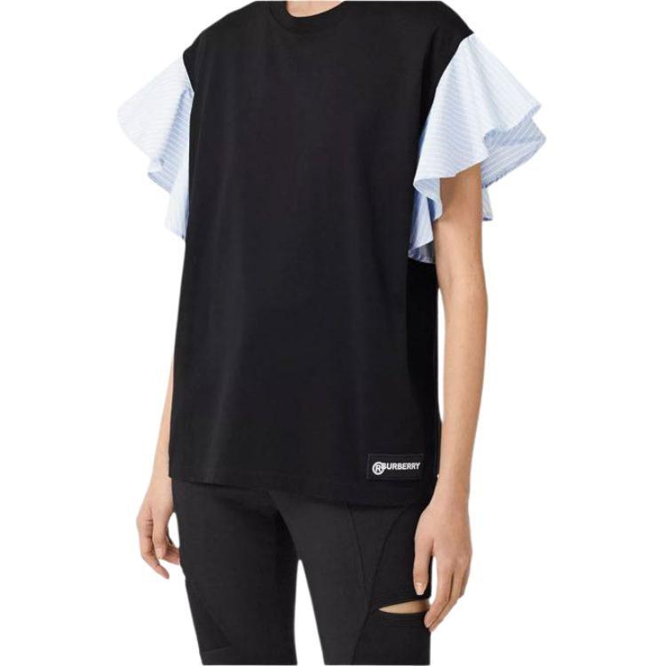 Burberry Ruffle Sleeve T Shirt Women's 80295721
