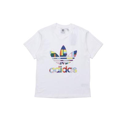 adidas Originals Trefoil Flag Logo Fill Tee Herren Oberteile Weiß GD0953
