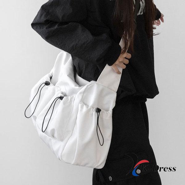 Big Cargo String Pocket Messenger Crossbody Bag (3 Colors)