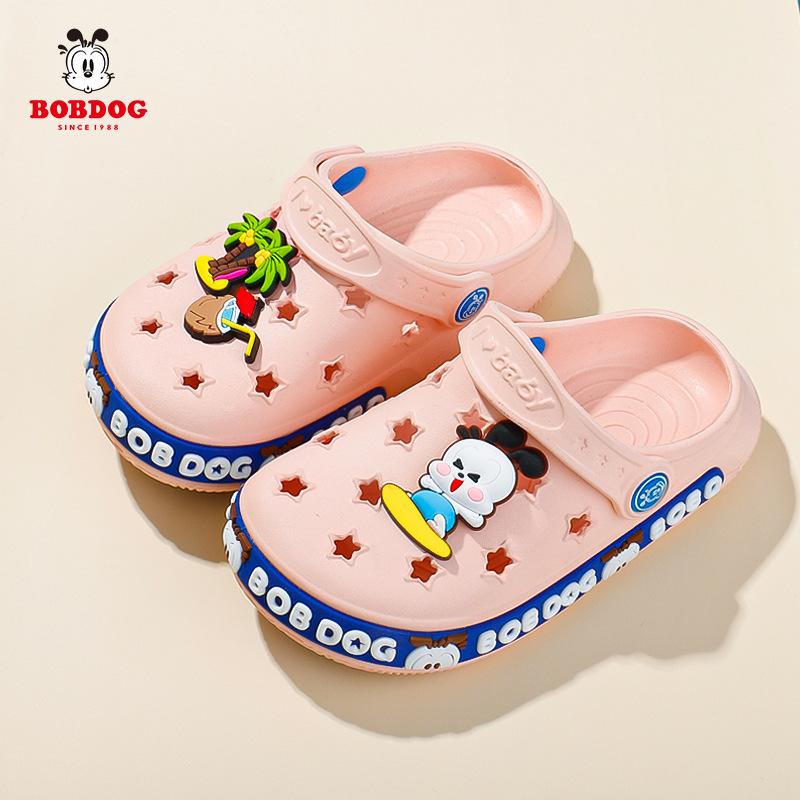 Babu bean children's hole shoes summer children's cartoon cool slippers breathable beach hole shoes