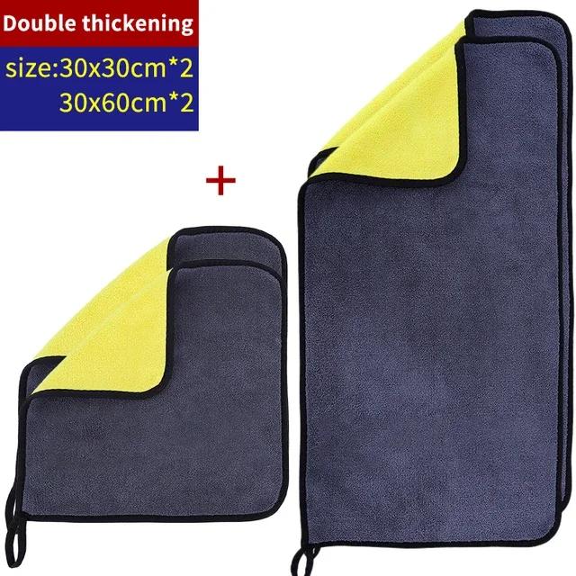 1~5Pcs Microfiber Cleaning Towel Car Cleaning Cloths Professional Detailing Car Drying Microfiber Towel Wash Towel Accessories