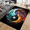 Balance harmony fire and water carpet Yoga living room room decor children's crawling mat doormat area rug games mat