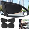 4-Layer Sun Shade Cover For Car Side Window Ultra-Light Electrostatic Curtains Sun Protection For Baby 99.9% UV Blocker