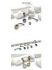 F136 G23 Titanium Zircon Navel Ring with Four-Prong Setting - Super Shiny Body Piercing Jewelry