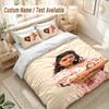 Selena Gomez Bedding Set, 1 Duvet Cover & 2 Pillowcases Soft Comfortable Bedroom Home Textile Decor