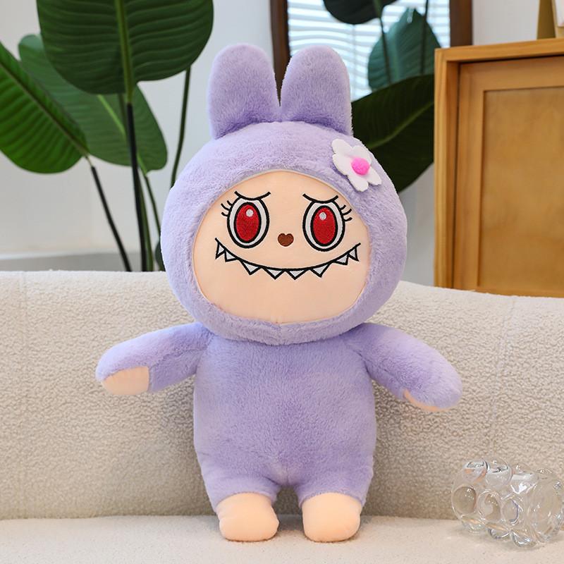 Adorable Labubu Plush Toy Cute Cartoon Animal Pillow Soft Stuffed Doll Gift For Kids