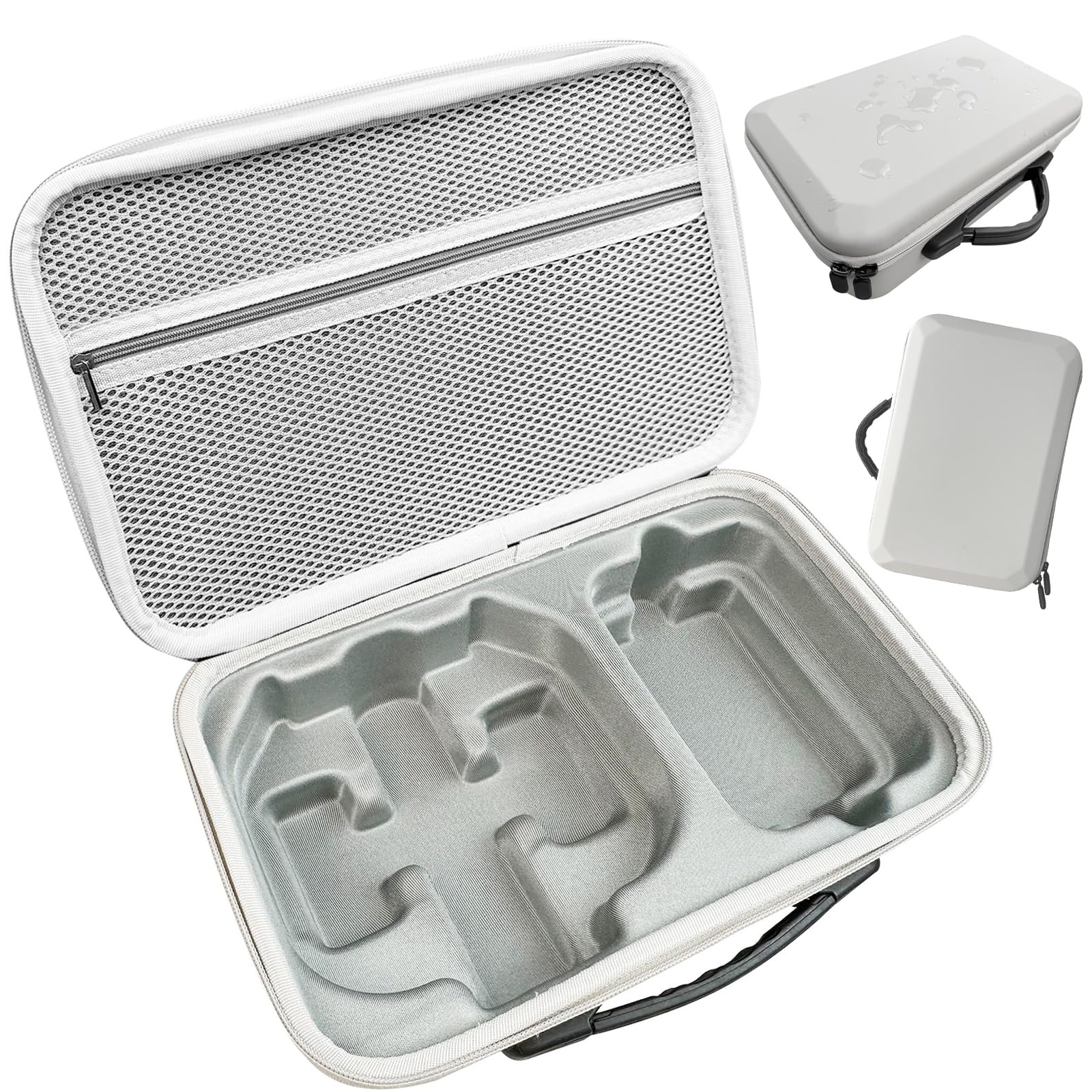 

Honbobo Portable Carrying Case for DJI Neo 2, PU Leather Storage Shoulder Bag for Fly More Combo Drone, RC-N3 Remote Controller Accessories