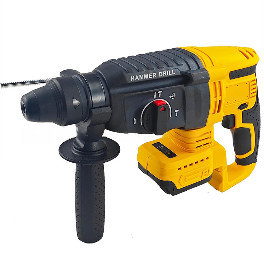 3 in 1 Brushless Electric Hammer Drill Multifunction Impact Hammer for Steel Concrete Wood For Makita/Dewalt/Milwaukee Battery