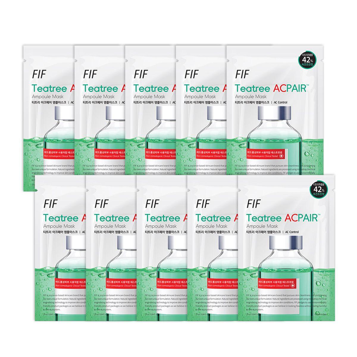 FIF Tea Tree Acne Pair Ampoule Mask 10 Sheets