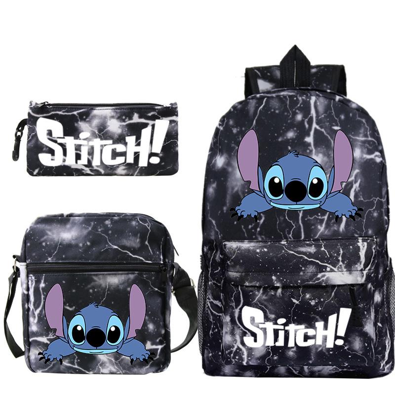 Children'S Backpack Cartoon Printed Schoolbag Shoulder Bag Pencil Case Set