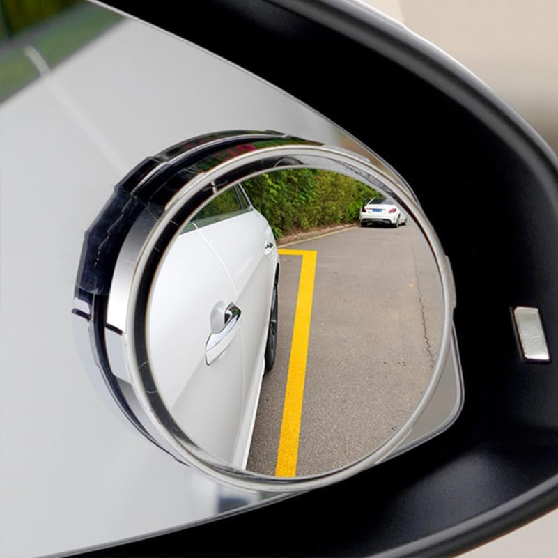 Blind Spot Mirror for Car 2.16 Inch Suction Cup Rearview Mirror Wide Angle Automotive Side View with Easy Installation and Clear Glare-Reducing