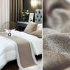 Nordic Cotton Linen Bed Runner Luxury Printing Embroidery Bed Flag Throw for Hotel Home Wedding Bedding Decor Bed Tail Towel