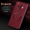 For OPPO Find X7 Fine Hole Sheepskin Magnetic TPU Soft Edge Anti-Drop Anti Fingerprint Phone Case