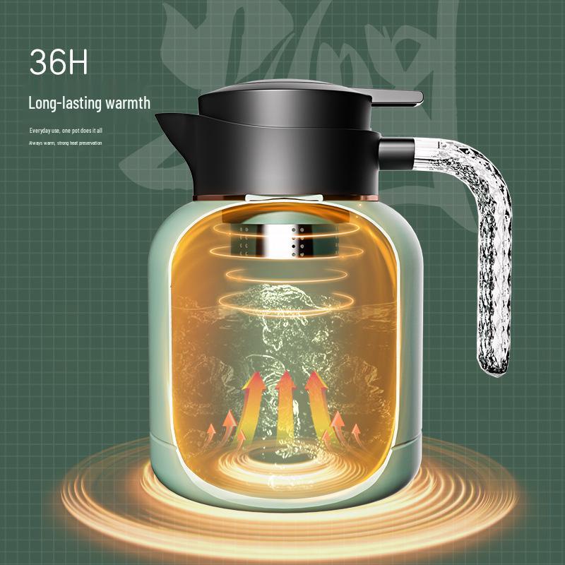 304 Stainless Steel Insulated Kettle with Intelligent Temperature Display for Tea Brewing - Commemorative Business Souvenir.