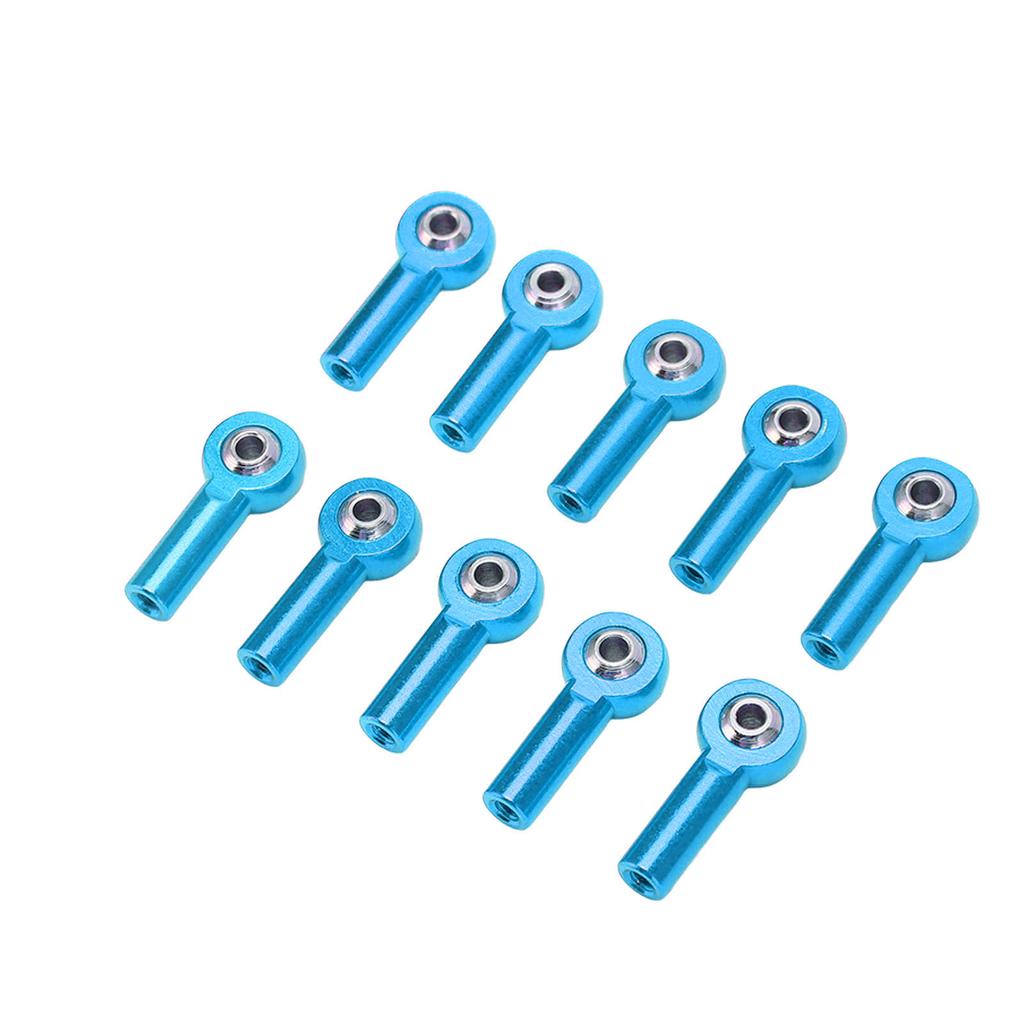 10PCS M3 26mm Aluminum Link Rod End Ball Joint for 1 10 1 8 Universal Remote Control CarBlue