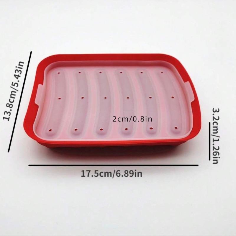 Silicone Sausage Mold DIY Homemade Hot Dog Burger Molds Non-Stick Oven/Microwave Safe Reusable Baking Accessories for Cakes Pies