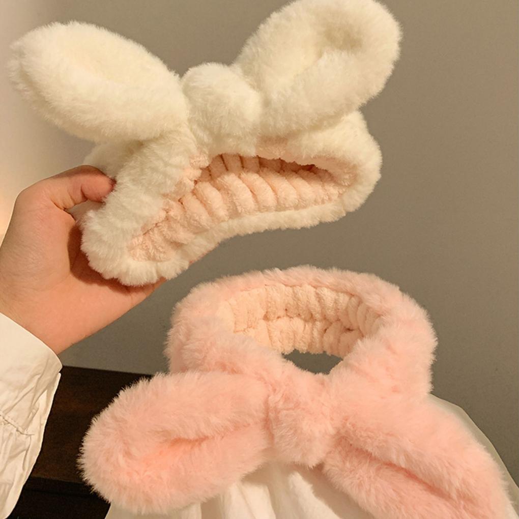 Cute Animal Ears Makeup Hair Band Wide Applications Comfortable To Wear Skin Care Hair Band Headband