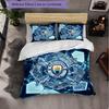 Set Lenzuola Manchester City Modello 3 Pezzi Morbida Copripiumino in Microfibra con Federe per Camera da Letto