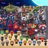 24 Tage Geschenkbox Countdown Blind Box DC Actionfiguren Sammlerspielzeug für Jungen Mädchen