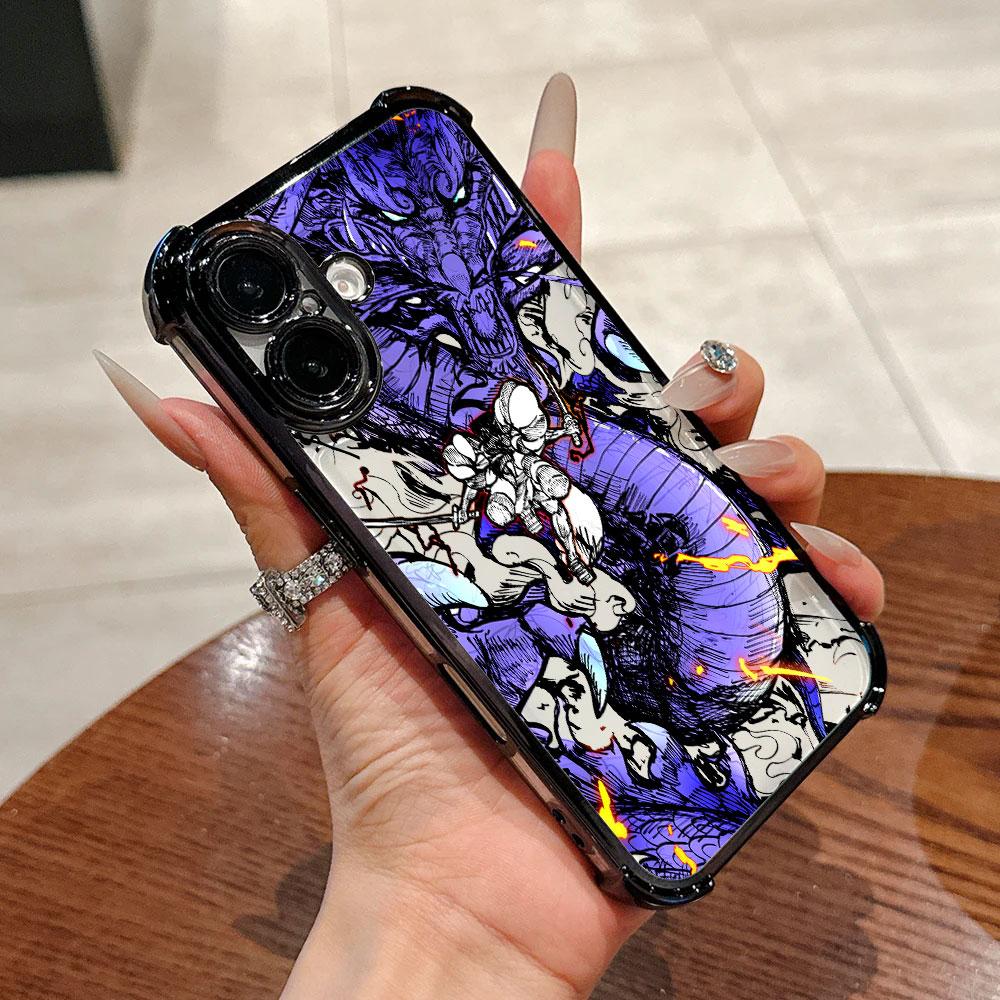 Japan O-One Piece Art Soft Funda For iPhone 17 Pro 16 15 14 13 12 11 Pro Max Case 17 Plus 17E 16E 17Air Protection Phone Cover