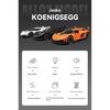 1/24 Koenigsegg Jesko Cool Sports Car Alloy Model, Rotor Door, Simulated Sound and Light, Restored Details, Exquisite Desktop Ornaments
