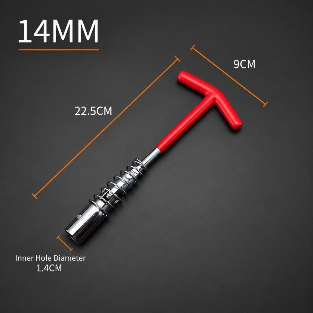 360 Degree Rotation Spark Plug Socket Wrench T-Handle Wrench  for Auto Repair Engine Maintenance