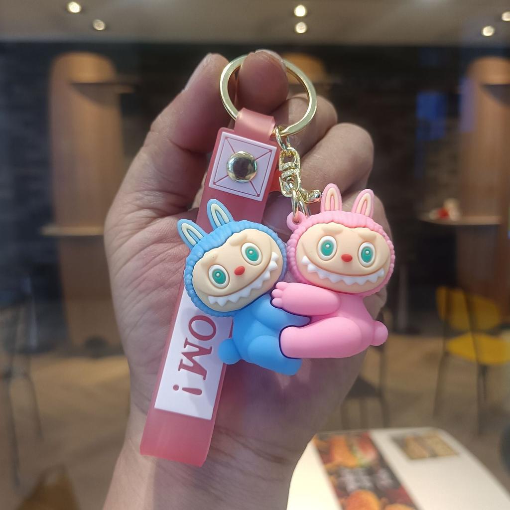 Buck Tooth Sheep Keychain Cute Cartoon Doll Schoolbag Pendant Car Key Chain Gift