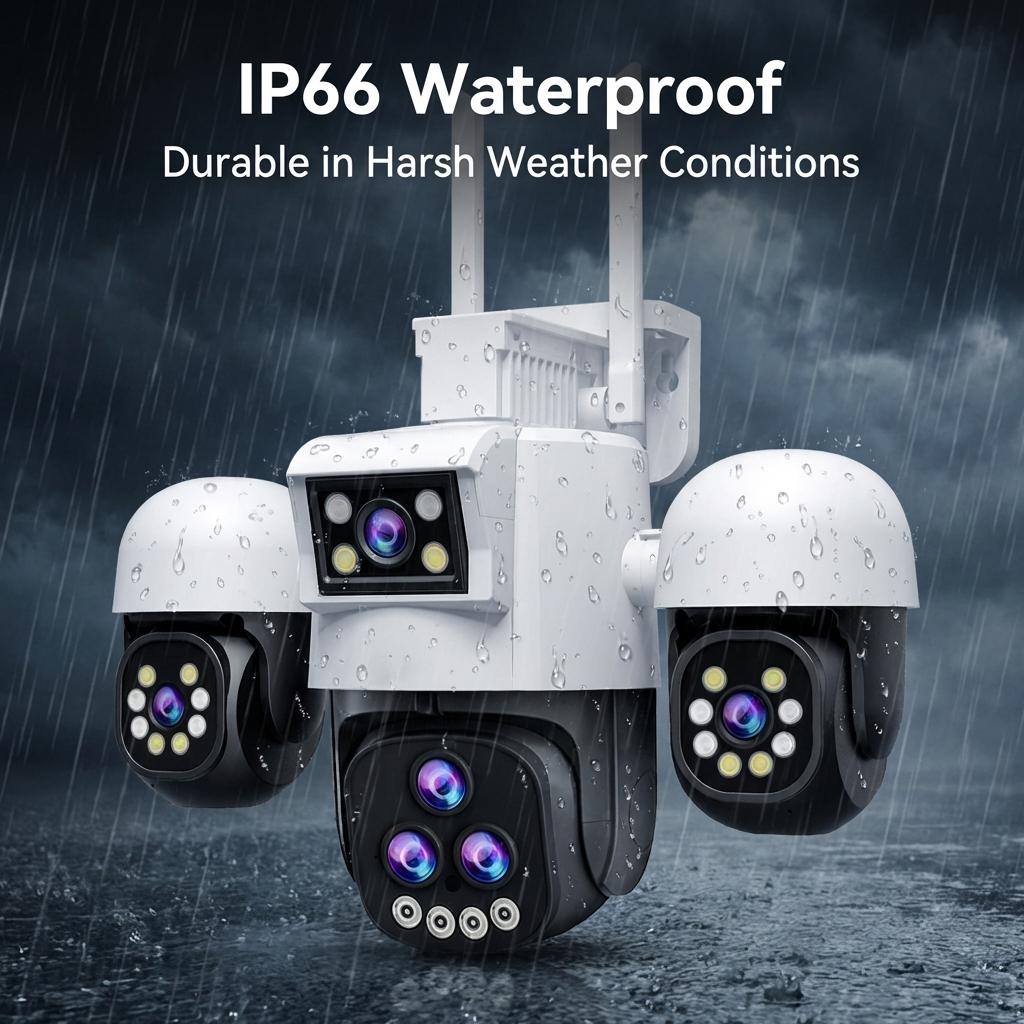 OKAM Security Camera 20X ZOOM HD 30MP WIFI Camera Outdoor Waterproof PTZ Motion Detection Night Vision Two-Way Intercom IP CCTV