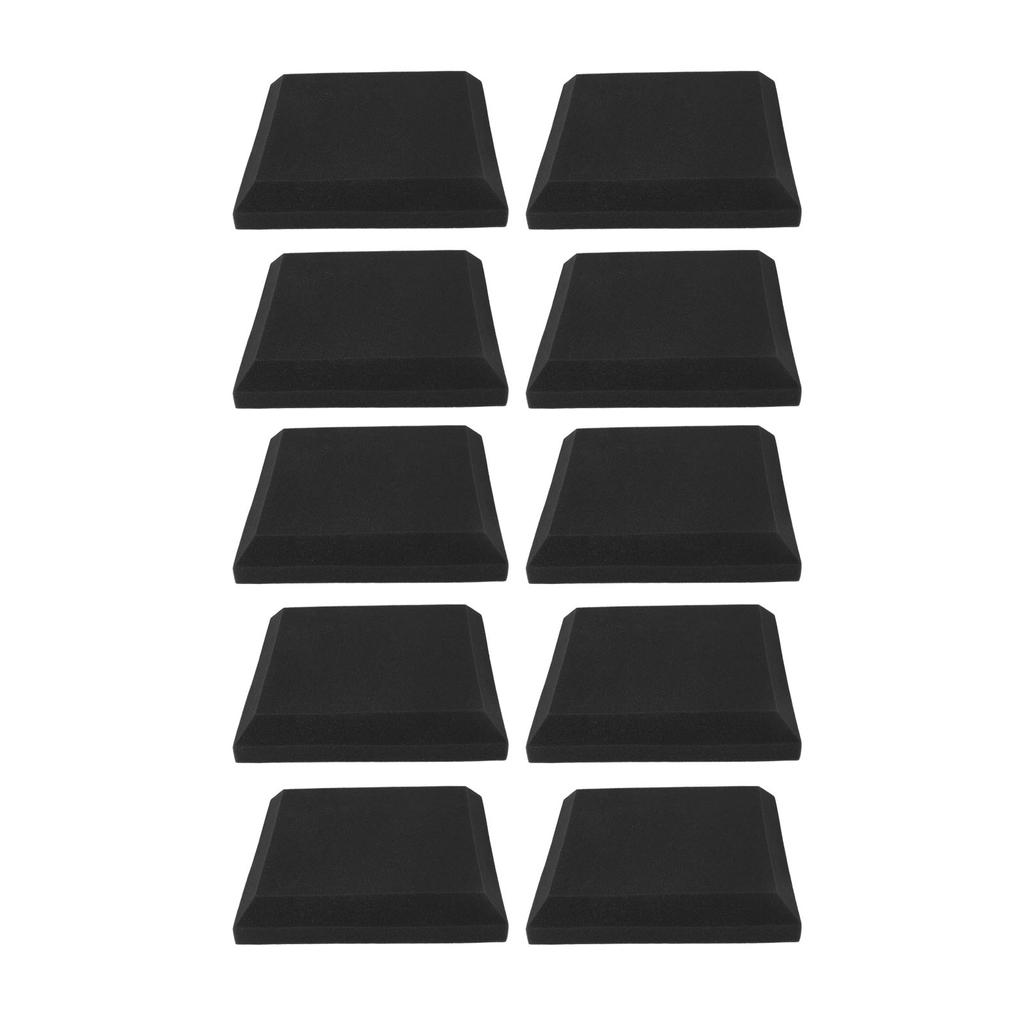 10Pcs Sound Proof Foam Panels Flame Retardant Soft Gray Absorb Sound Acoustic Foam
