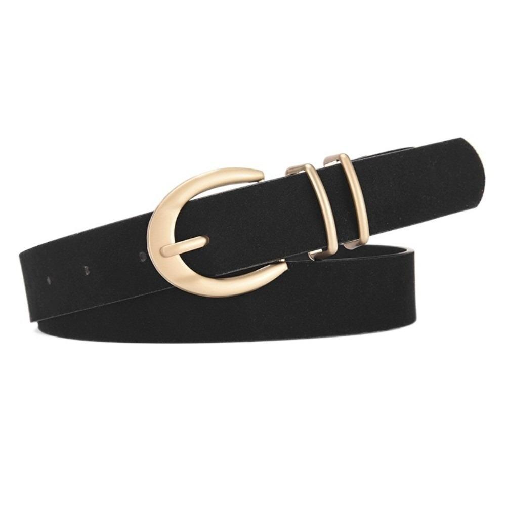 Texture Design PU Belt Multiple Colors Decorative Belt Trend Needle Buckle Belt  Paired with Jeans