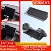 For Tesla Model Y Juniper/Model3 Highland Tray Magnetic Under Screen Hidden Storage Box Magnetic Opening and Closing Storage Box