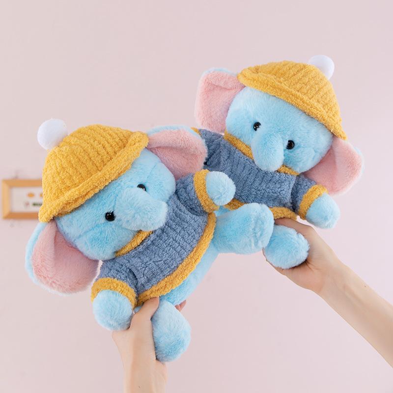 Tata Baby Elephant Plush Toy Doll Baby Sleeping Pillow Rag Doll Birthday Gift