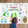 Birthday Dinosaur Space Large Coloring Tablecloth Banner Color-in Activities Games  Party Supplies