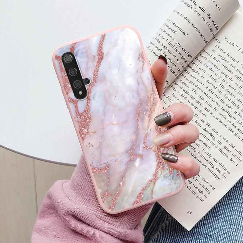 Marble Pattern Phone Case For Huawei Nova 5T Protective Cover Case Soft Funda For Huawei Nova 5T Nova5T 5 T Coque Silicone Capa