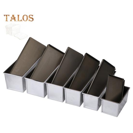 Moule à pain grillé avec couvercle Revêtement antiadhésif Récipient à pain en alliage d'aluminium pour une cuisson saine Sandwich Toast Four Ustensiles de cuisson