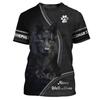 German Shepherd 3D Print T-Shirts Men's Summer Casual Crew Neck Short Sleeve T Shirt Oversized Tees Harajuku Tops Man Clothing