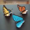 1/3/6Pcs 3D Butterfly Refrigerator Magnet DIY Home Office Kitchen Locker Fridge Realistic Colorful Butterfly Magnetic Decoration Ornament