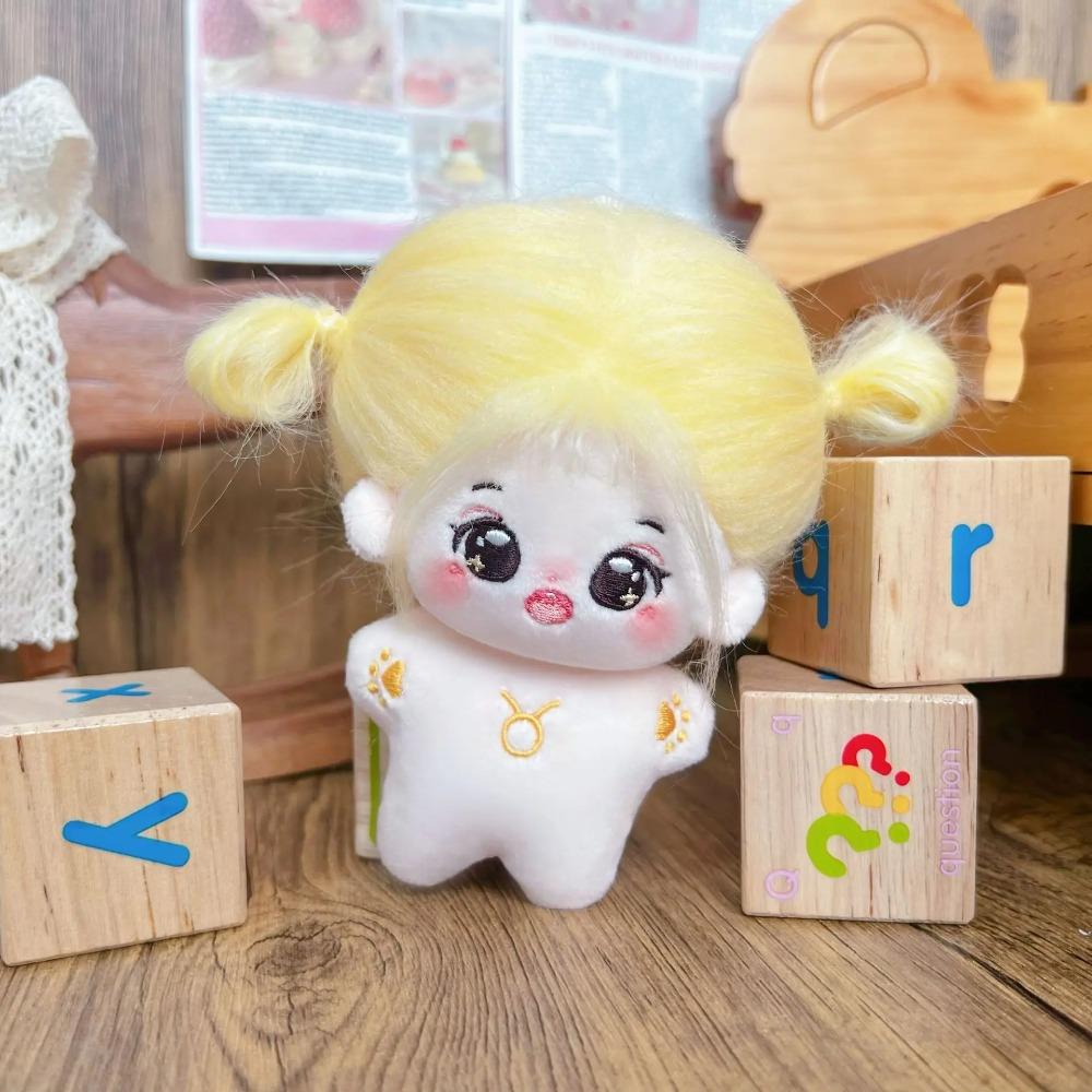 10cm Mini Kawaii Plush Cotton Doll Idol Starfish Body Stuffed Gemini Constellation Dolls Anime Figure Toys Fans Collection Gifts