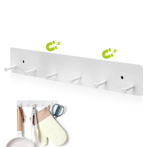 Aieve Magnetic Kitchen Tool Hook, Kitchen Hook for Kitchen Accessories and Tool Storage, Weight Capacity Approximately 1.5kg, White