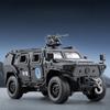 1:32 Krieger gepanzertes Polizeiauto Legierung Automodell Rückzieher Geräusch und Licht Soundeffekte Jungen Spielzeug Druckguss Legierung Automodell