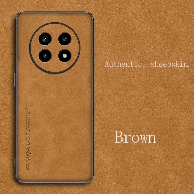 Plain Leather Comfortable Suede Case For Realme13 PRO 5G Lens Protect Cover