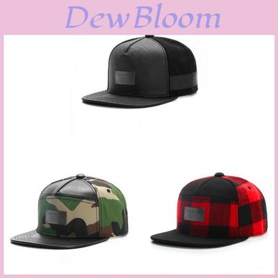 Casquette de Baseball avec Lettres Brodées pour Hommes Femmes Décontractée Pare-soleil Réglable Cuir Noir Été