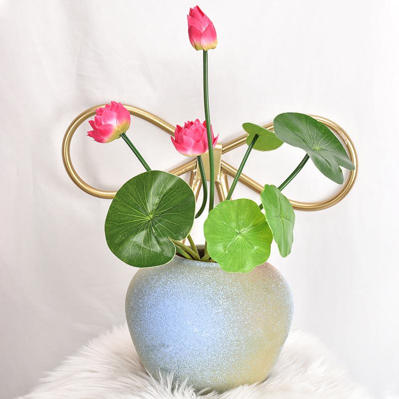 Lotus Simulated Leaves Artificial Flowers Ornament For Home Decoration Hotel
