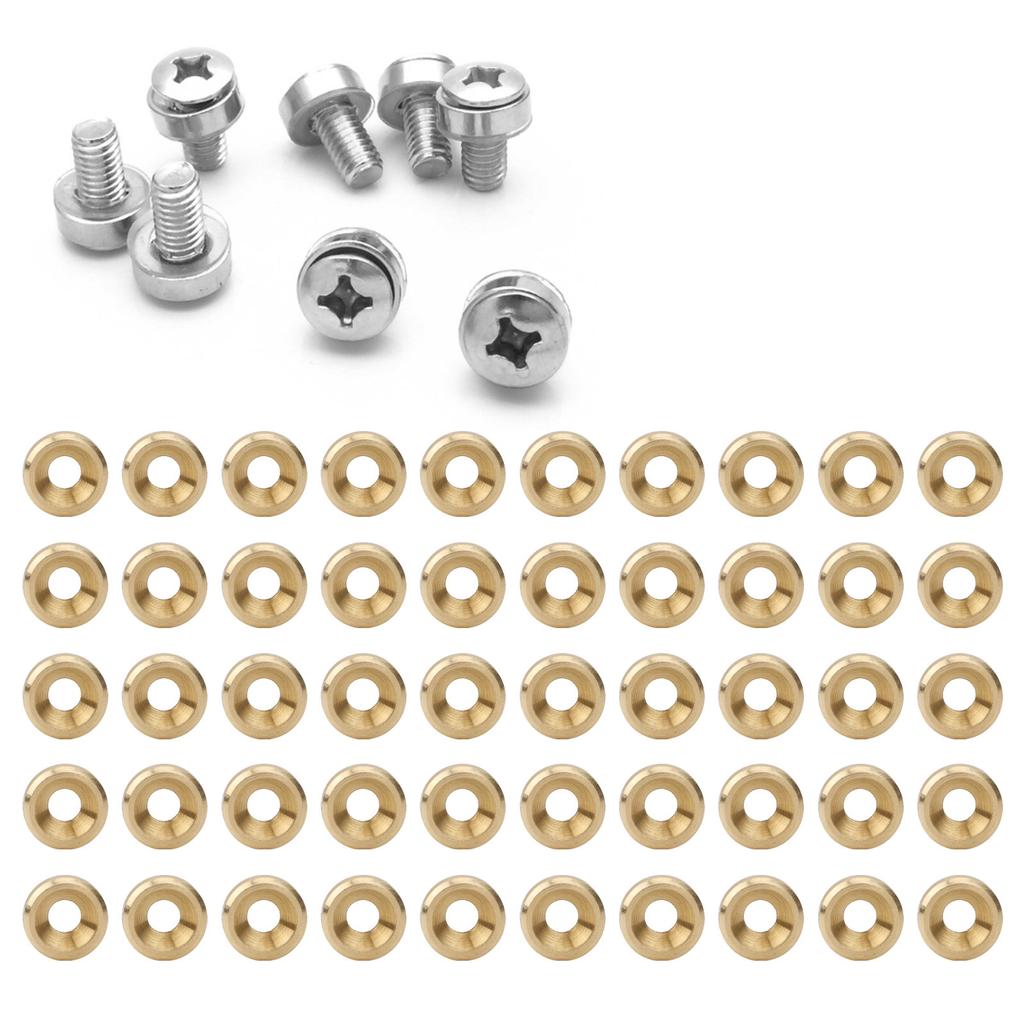50Pcs Countersunk Screw Washer CNC Pure Copper Flat Head Gasket Industrial SuppliesM6