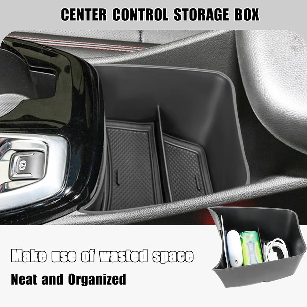 Center Console Organizer Compatible with 2024 2025 2026 Chevy Trax Armrest Storage Box and Center Console Middle Storage Tray Insert Secondary