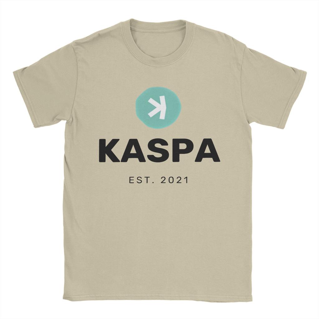 Kaspa Crypto Millionaire Loading Pure Cotton T-Shirt For Man Summer  Y2K Retro T-Shirts O-Neck Harajuku Oversized Print Clothes