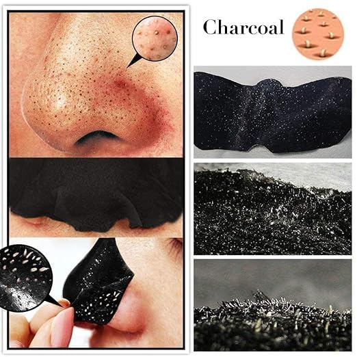 VishBin Deep Purifying Nose Strips for Women & Men | Enriched with Bamboo Charcoal | For Instant And Painless Blackheads And Whiteheads Removal (