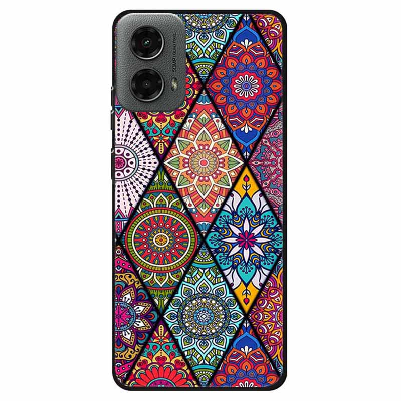 Dla Motoroli Moto G 5G (2024) Etui Miękkie TPU Wzór Telefon Pokrowiec