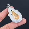 Natural Petrified Wood Jasper Gemstone Pendant 925 Sterling Silver Jewelry